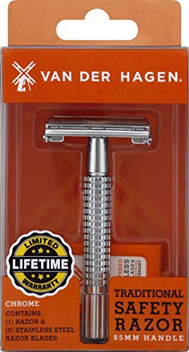 Van Der Hagen Safety Razor Kit - 85MM Chrome