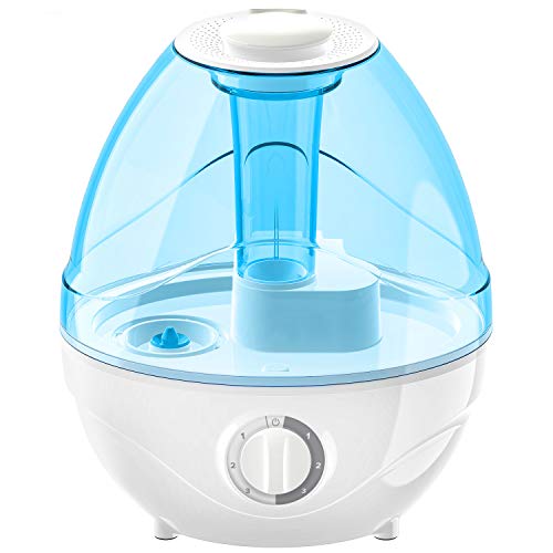 LEVOIT Humidifiers for Bedroom, 2.4L Ultrasonic Cool Mist Humidifier for Babies (BPA Free), Air Humidifier for Large Room, Whisper Quiet Operation, Auto Shut-Off and Night Light, Lasts up to 24 Hours