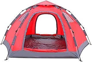 Wnnideo Pop Up Camping Tent 2/4/6 Person Family Portable Instant Tent Double Layer Automatic Tent Waterproof Windproof for Camping Outdoor Hiking for All Seasons