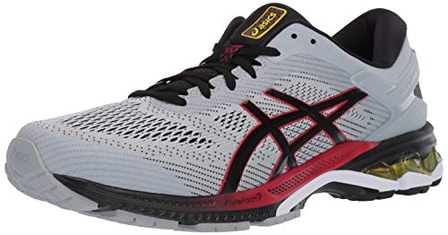 ASICS Men's Gel-Kayano 26 Running Shoes, 10M, Piedmont Grey/Black