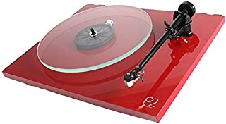 Rega Planar 2 Turntable with RB220 Tonearm and Carbon Cartridge in Red