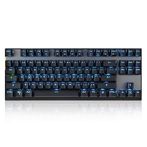 MOTOSPEED 2.4GHz Wireless/USB Wired Mechanical Keyboard 87Keys Led Backlit Red Switches Type-C Gaming Keyboard for Gaming and Typing,Compatible for Mac/PC/Laptop