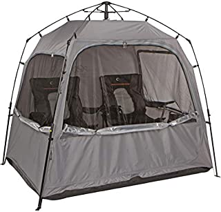 FOFANA All Weather Pod Sports Tent - Largest Sports Pod Pop Up Tent for Up to 4 People - Pop Up Pod for Rain Wind Cold Bugs - Bubble Tent with Clear and Mesh Windows - Weather Pods for Sports