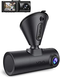 Dual Dash Cam, VAVA 2K Front and 1080P Cabin or 2K 30fps Single Front Car Camera, Both Sony Sensor, Infrared Night Vision, App Control & 2