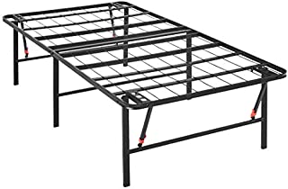 AmazonBasics Foldable, Metal Platform Bed Frame with Tool-Free Assembly, No Box Spring Needed - Twin