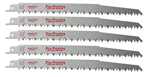 9-Inch Wood Pruning Saw Blades for Reciprocating/Sawzall Saws - 5 Pack