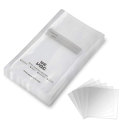 Wevac Vacuum Sealer Bags 100 Quart 8x12 Inch for Food Saver, Seal a Meal, Weston. Commercial Grade, BPA Free, Heavy Duty, Puncture Prevention, Great for vac storage, Meal Prep or Sous Videion, Great for Meal Prep or Sous Vide