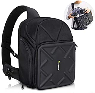 Endurax Sling Camera Bag Backpack for DSLR Camera with Customizable Dividers for Long Lens and Waterproof for Canon Nikon Sony Pentax