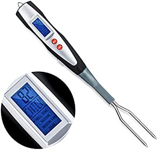 Meat Thermometer Instant Read for Grilling Cooking Thermometer for Meat Digital Barbecue Turner Fork for Kitchen, Grilling, Smoker, Turkey