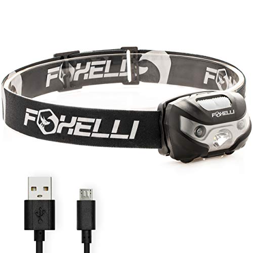 Foxelli USB Rechargeable Headlamp