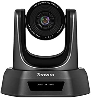 Tenveo NV10A Video Conference Camera 10X Optical Zoom Full HD 1080p HD-SDI HDMI USB PTZ Conference Room Camera for Business Meetings