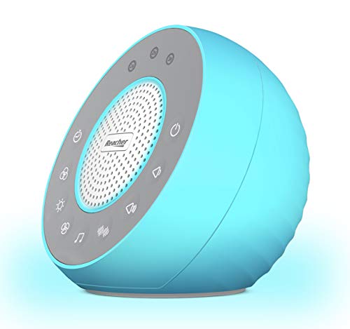 REACHER R2 White Noise Machine and Night Light with 31 Soothing Sounds, 0-100 Dimmable Color Changing Light, Sleep Timer for Sleeping, Feeding, Baby's Diaper Changing, Bedside Table