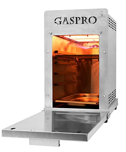 GASPRO 1500 Quick Cooking Propane Infrared Steak Grill with Foldable Dustproof Panel, 304 Stainless Steel, CSA Certified