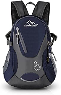 Sunhiker Cycling Hiking Backpack Water Resistant Travel Backpack Lightweight SMALL Daypack M0714 (Dark Blue)