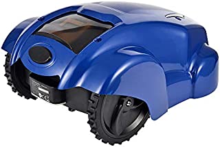 SHPEHP Mowing Robot, Lawn Mower for Gardens/Automatic Cordless mowers up to 1000 m2, Built-in Anti-Theft Password, WiFi Remote Control, Anti-Collision Sensor.Blue-Blue