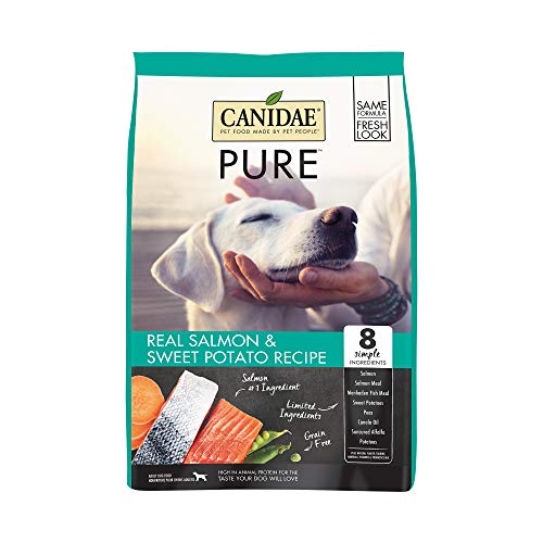 Canidae PURE Grain Free, Limited Ingredient Dry Dog Food, Salmon and Sweet Potato, 24lbs