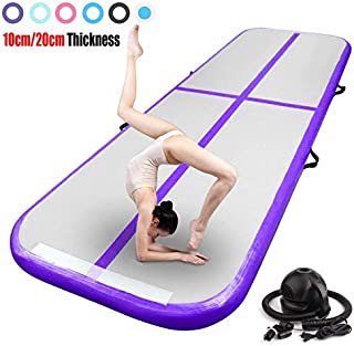 FBSPORT 13ft Inflatable Gymnastics Air Track Tumbling Mat Airtrack Mats for Home Use/Training/Cheerleading/Yoga/Water with Pump