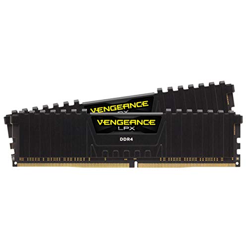 Corsair Vengeance LPX 16GB (2 X 8GB) DDR4 3600 (PC4-28800) C18 1.35V Desktop Memory - Black