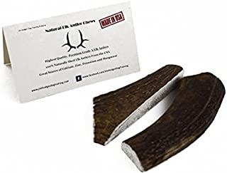 JimHodgesDogTraining Brand - Grade A Premium Quality Elk Antler Dog Chews - Small Split 2 Pack - Natural Alternative to Chew Toys, Bully Sticks, Bones, Rawhides, Himalayan, Jerky Treats - Made in USA