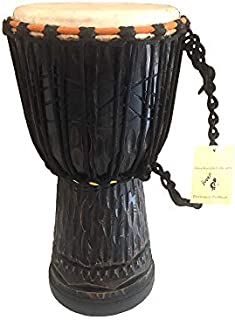 JIVE Djembe Drum African Bongo Congo Wood Drum Deep Carved Solid Mahogany Goat Skin Professional Quality 16