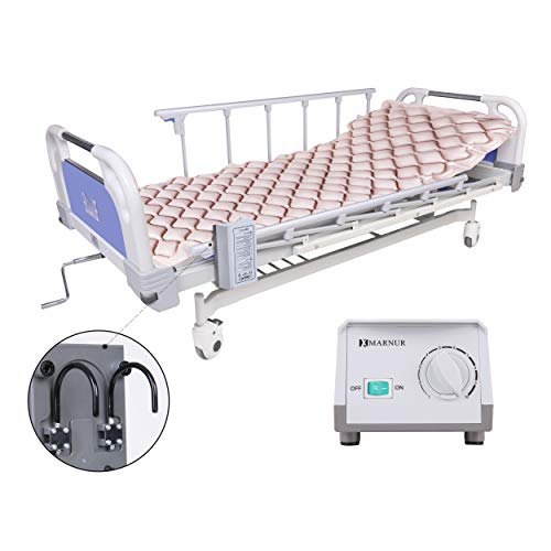 MARNUR Alternating Pressure Mattress Medical Air Mattress with Inflatable Pad & Electric Pump System for Ulcer Bedsore Prevention and Pressure Sore Treatment-Fits Standard Hospital Beds