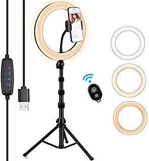 Ring Light with Stand and Phone Holder,10.2