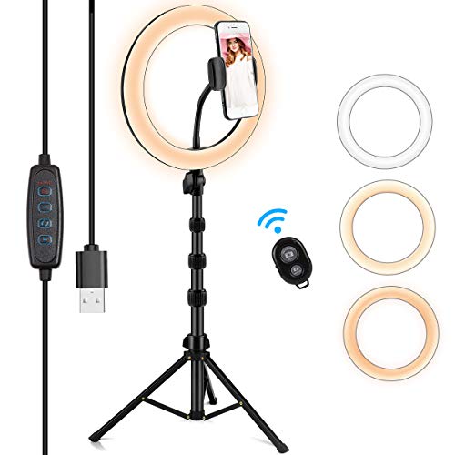 Ring Light with Stand and Phone Holder,10.2