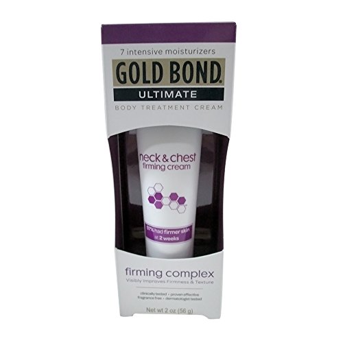 Gold Bond Ultimate Neck & Chest Firming Cream 2 Ounce Moisturizing Lotion With Salicylic Acid, Lasting Hydration, Helps Firm Neck and Chest Skin and Prevent Signs of Premature Aging