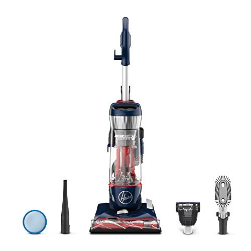 Hoover Pet Max Complete Bagless Upright Vacuum Cleaner, UH74110, Blue Pearl