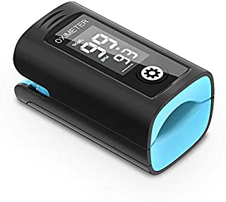 Pulse Oximeter Fingertips, Jukang Blood Oxygen Saturation Monitor with Pulse Frequency, Oximeter with Lanyard and Batteries(AAA)