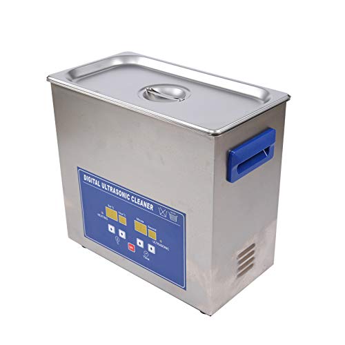 6.5L Ultrasonic Cleaner, Heated Sonic Cleaner Digital Timer for Jewelry, Watch, Rings, Eyeglasses, Engine Parts, Large Capacity