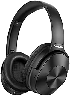 Mpow H12 Hybrid Active Noise Cancelling Headphones, [Upgraded] Bluetooth Headphones Over Ear with Microphone, Wireless/Wired, Hi-Fi Deep Bass, 30H Playtime for TV, Travel, Online Class, Home Office