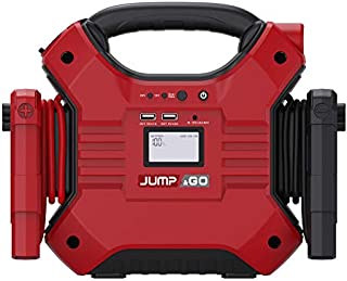 JUMP&GO JX02 / 32,000mAh Portable Car Jump Starter - 12V :1200A Paek, 24V:600A Paek, Power Bank Car Battery Pack, Car Battery Booster (12V/24V Potable Car Jump, Up to 13.0L Gas or 8.0L Diesel)