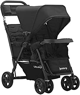 JOOVY Caboose Too Ultralight Graphite Stand-On Tandem Stroller, Black