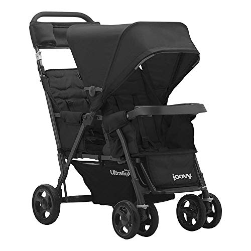 JOOVY Caboose Too Ultralight Graphite Stand-On Tandem Stroller, Black