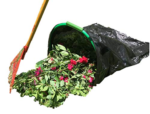 LEAF GULP Turns a Plastic or Bio Lawn and Leaf Bag Into A Hands-Free Dustpan Making Yard Clean-Up A Snap. HGTV - This Product is Pretty Genius. Made in USA