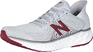 New Balance Men's Fresh Foam 1080 V10 Running Shoe, Summer Fog/Neo Crimson, 10.5 M US