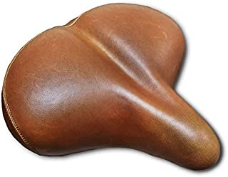 VELO Oversized 11 Synthetic Leather Beach Cruiser Bicycle Comfort Bike Seat Brown