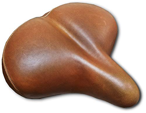 VELO Oversized 11 Synthetic Leather Beach Cruiser Bicycle Comfort Bike Seat Brown