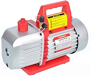 Kozyvacu 5CFM 2-Stage Rotary Vane Vacuum Pump (5.0CFM, 40Micron, 1/2HP) for HVAC/Auto AC Refrigerant Recharging, Degassing Wine or epoxy, Milking Cow or Lamb, Medical, Food Processing etc.