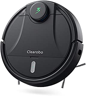 Robot Vacuum Cleaner 2200Pa Super Suction Electric Robotic Vacuum Mop Cleaning for Pet Hair, App Control & Laser Smart Navigation & Precise Map & 180min Runtime, OPOVE Clearobo 3, Black