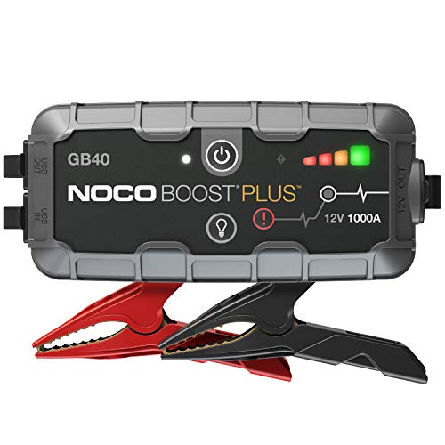 NOCO Boost Plus GB40 1000 Amp 12-Volt UltraSafe Portable Lithium Car Battery Jump Starter Pack For Up To 6-Liter Gasoline And 3-Liter Diesel Engines