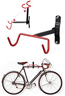 HOMEE Bike Hanger Wall Mount Bicycle Rack Wall Hook Flip-Up Bike Holder Stand Storage System for Garage and Shed