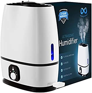 Everlasting Comfort Humidifiers for Bedroom (6L) - Humidifier with Essential Oil Tray (White)