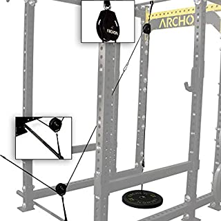 ARCHON Fitness Low Pulley Cable Station Attachment | Cable Machine | Pulley System | LAT Pull | Triceps Rope | Biceps Curl | Home Gym Equipment | Workout Accessories | Cable Machine Attachments