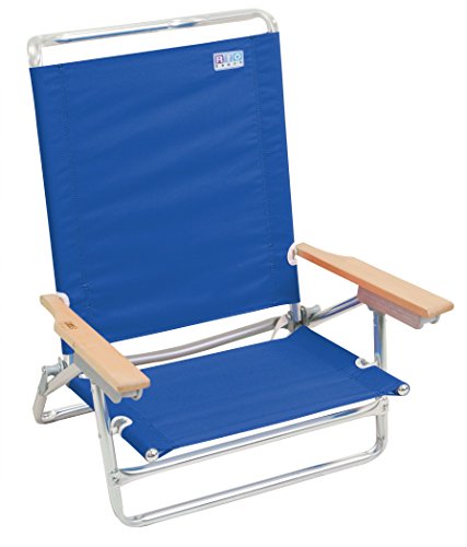 Rio Beach Classic 5 Position Lay Flat Folding Beach Chair