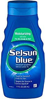 Selsun Blue Moisturizing with Aloe Dandruff Shampoo, 11 Fl Oz, Pack of 1