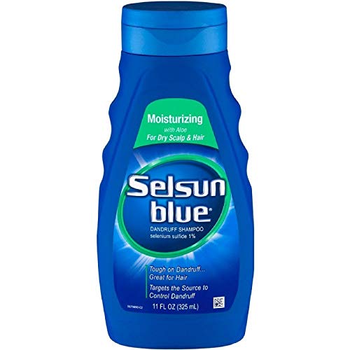 Selsun Blue Moisturizing with Aloe Dandruff Shampoo, 11 Fl Oz, Pack of 1