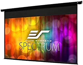 Elite Screens Spectrum Electric Motorized Projector Screen with Multi Aspect Ratio Function Max Size 128-inch Diag 16:10 & 124-inch Diag 16:9, Home Theater 8K/4K Ultra HD Ready Projection, ELECTRIC128X