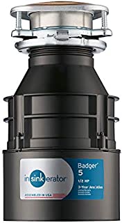 InSinkErator Garbage Disposal, Badger 5, 1/2 HP Continuous Feed